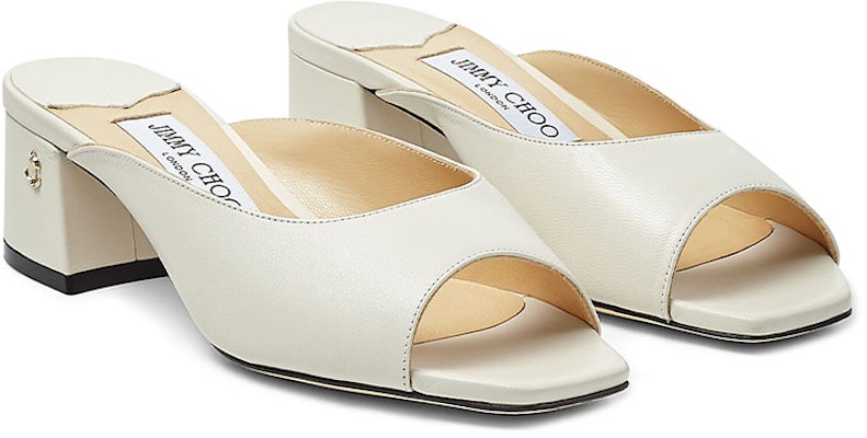 (W) ジミーチュウ ジンクス 45 ''ホワイト ナッパ レザー ファッション スライド'' JYNX45NAP Lookbook (W) ジミーチュウ ジンクス 45 ''ホワイト ナッパ レザー ファッション スライド'' JYNX45NAP