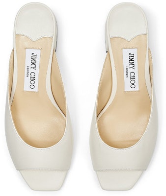 (Women) Jimmy Choo Jynx 45 'White Nappa Leather Fashion Slide' JYNX45NAP Shop (Women) Jimmy Choo Jynx 45 'White Nappa Leather Fashion Slide' JYNX45NAP