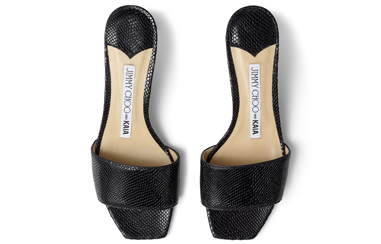 Lookbook (W) Jimmy Choo K-Slide 50 拖鞋 '黑色' KSLIDE50KOK