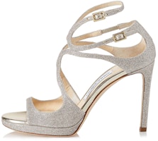 (Women) Jimmy Choo Lance 100 High Heels 'Silver Glitter Fabric' LANCEPF100DGZ (Women) Jimmy Choo Lance 100 High Heels 'Silver Glitter Fabric' LANCEPF100DGZ