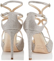 (W) Jimmy Choo Lance 100 High Heels ''Kain Berkilau Perak'' LANCEPF100DGZ Lookbook (W) Jimmy Choo Lance 100 High Heels ''Kain Berkilau Perak'' LANCEPF100DGZ