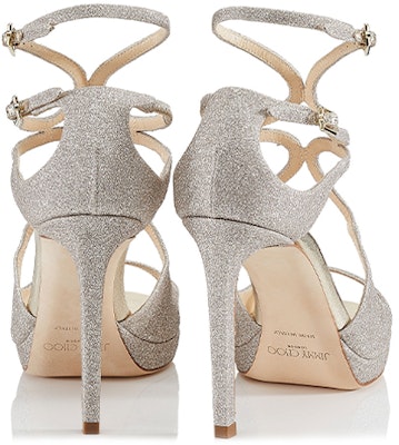 (Women) Jimmy Choo Lance 100 High Heels 'Silver Glitter Fabric' LANCEPF100DGZ Lookbook (Women) Jimmy Choo Lance 100 High Heels 'Silver Glitter Fabric' LANCEPF100DGZ