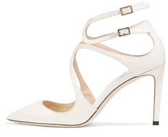 (Women) Jimmy Choo Lancer 85 Pumps 'Patent White' LANCER85 (Women) Jimmy Choo Lancer 85 Pumps 'Patent White' LANCER85