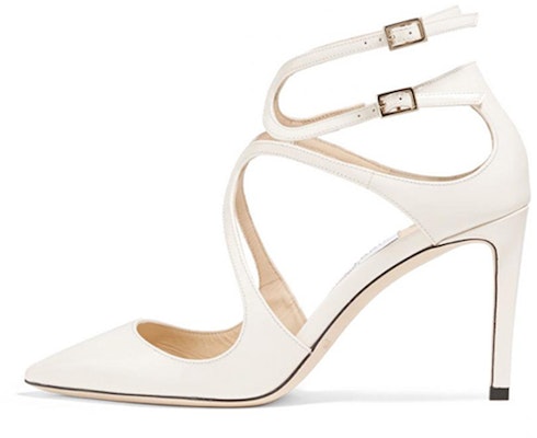 (Women) Jimmy Choo Lancer 85 Pumps 'Patent White' LANCER85 Buy (Women) Jimmy Choo Lancer 85 Pumps 'Patent White' LANCER85