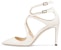 (Women) Jimmy Choo Lancer 85 Pumps 'Patent White' LANCER85