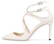 Buy (Women) Jimmy Choo Lancer 85 Pumps 'Patent White' LANCER85