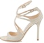 Buy (Women) Jimmy Choo Lang High Heels 'Glitter Fabric Silver' LANGDGZ