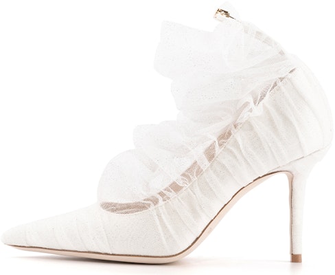 (Women) Jimmy Choo Lavish 85 'Shiny Tulle White' LAVISH85ZXC0C8065 Buy (Women) Jimmy Choo Lavish 85 'Shiny Tulle White' LAVISH85ZXC0C8065