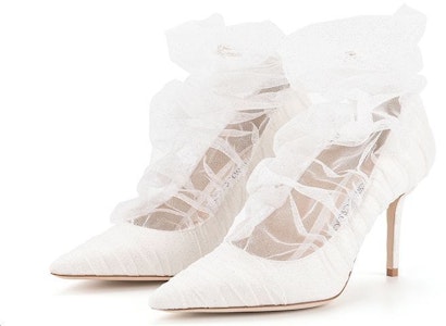 (W) Jimmy Choo Lavish 85 ''闪亮薄纱白'' LAVISH85ZXC0C8065 Lookbook (W) Jimmy Choo Lavish 85 ''闪亮薄纱白'' LAVISH85ZXC0C8065