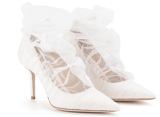 (Women) Jimmy Choo Lavish 85 'Shiny Tulle White' LAVISH85ZXC0C8065 Shop (Women) Jimmy Choo Lavish 85 'Shiny Tulle White' LAVISH85ZXC0C8065