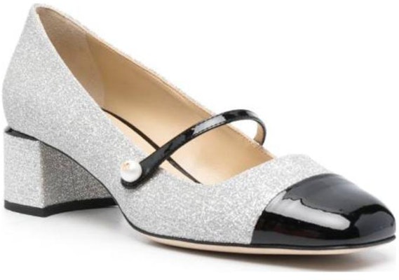(Women) Jimmy Choo Leather Colorblock 'Grey Block Heel' LOVE65CZWSILVER Order (Women) Jimmy Choo Leather Colorblock 'Grey Block Heel' LOVE65CZWSILVER