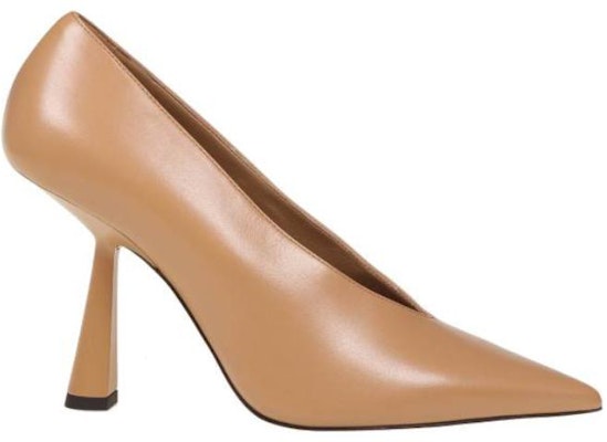 (Women) Jimmy Choo Leather Pump 'Elegant Brown Stiletto' MARYANNE100CLFCLF Order (Women) Jimmy Choo Leather Pump 'Elegant Brown Stiletto' MARYANNE100CLFCLF
