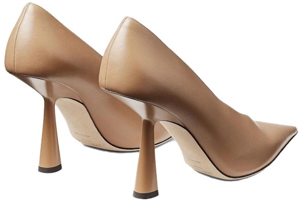 (Women) Jimmy Choo Leather Pump 'Elegant Brown Stiletto' MARYANNE100CLFCLF Purchase (Women) Jimmy Choo Leather Pump 'Elegant Brown Stiletto' MARYANNE100CLFCLF