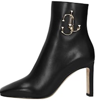 (Women) Jimmy Choo Leather Round-Toe Zip Boots 'Black' MINORI85CLFBLACK (Women) Jimmy Choo Leather Round-Toe Zip Boots 'Black' MINORI85CLFBLACK