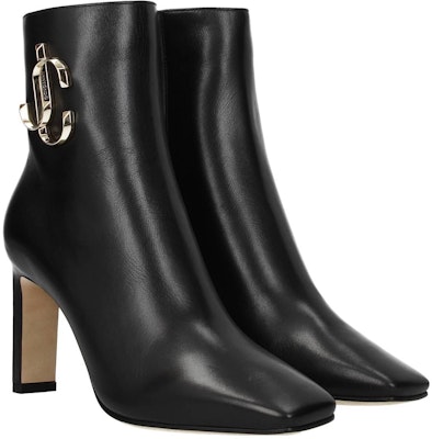 (W) Botas de Cuero con Cremallera Jimmy Choo Punta Redonda 'Negro' MINORI85CLFBLACK Order (W) Botas de Cuero con Cremallera Jimmy Choo Punta Redonda 'Negro' MINORI85CLFBLACK
