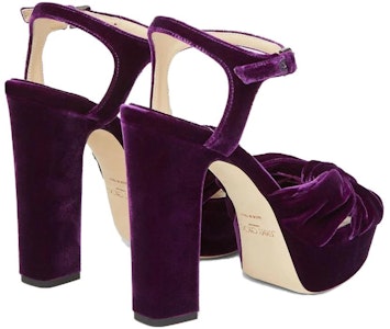 (W) Jimmy Choo 紫色单带皮凉鞋 HELOISE120VEL Lookbook (W) Jimmy Choo 紫色单带皮凉鞋 HELOISE120VEL