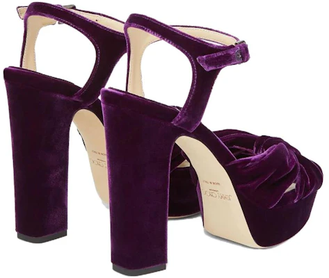 (W) 지미추 가죽 샌들 '퍼플 원스트랩' HELOISE120VEL Lookbook (W) 지미추 가죽 샌들 '퍼플 원스트랩' HELOISE120VEL