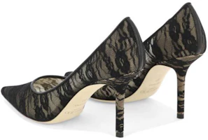 Shop (W) Jimmy Choo Stiletto Hak Tinggi Kulit ''Hitam'' LOVE85LACBLACK