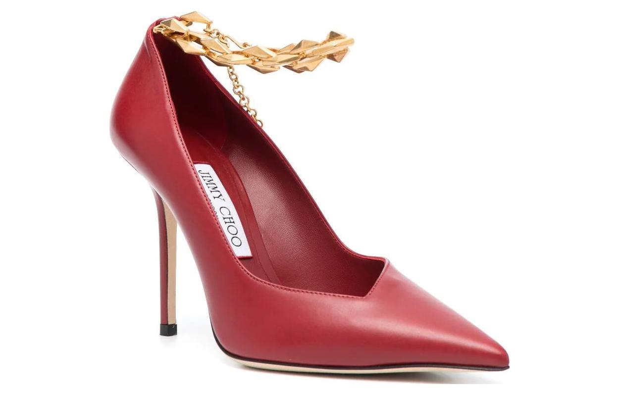 Order (W) Jimmy Choo Tacones de Cuero 'Rojo Brillante' DIAMONDTALURA100CLF