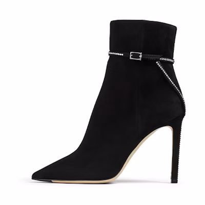 (W) Jimmy Choo Leille 100 'Black Ankle Boot'