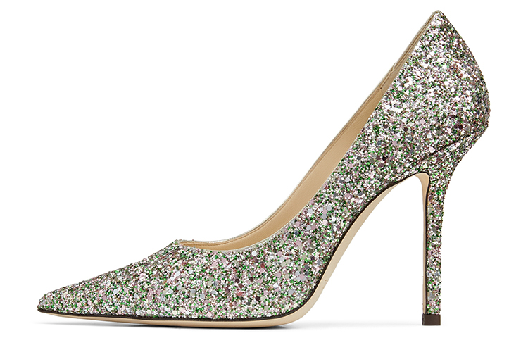 (Women) Jimmy Choo Love 100 'Deep Mint Glitter' LOVE100CGF030014