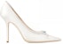 (Women) Jimmy Choo Love 100 'Ivory Satin Crystal Ankle Chain' LOVE100CNZ