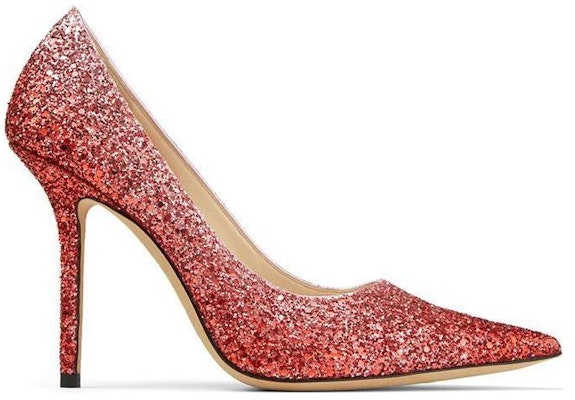 (Women) Jimmy Choo Love 100 'Red Coarse Glitter' LOVE100VKG Order (Women) Jimmy Choo Love 100 'Red Coarse Glitter' LOVE100VKG