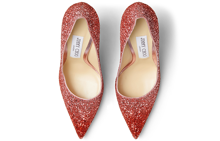 Shop (W) Jimmy Choo Love 100 ''Merah Glitter Kasar'' LOVE100VKG