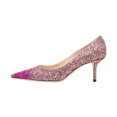 (W) Jimmy Choo Love 65 'Gradient Glitter Pink'