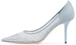 Buy (W) Jimmy Choo Love 8.5cm ''蓝色尖头高跟鞋'' LOVE85XEN