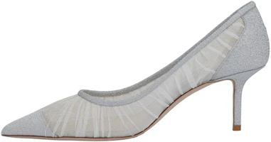 (Women) Jimmy Choo LOVE Silver Glitter 6.5cm Stiletto Heels Shoes Silver LOVE65TFG-IVORY SILVER (Women) Jimmy Choo LOVE Silver Glitter 6.5cm Stiletto Heels Shoes Silver LOVE65TFG-IVORY SILVER