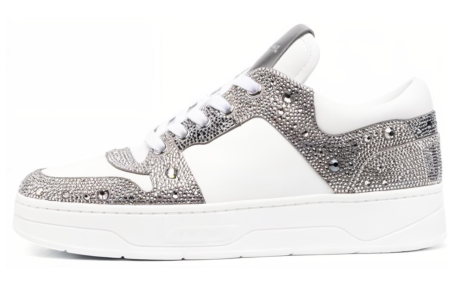 Buy (W) 周仰杰白色皮革时尚低帮运动鞋 FLORENTFQYBWHSIL