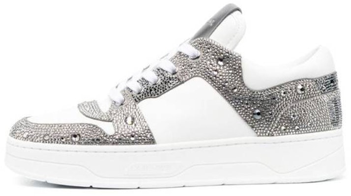 (Women) Jimmy Choo Low-Top Sneaker 'White Leather Fashion' FLORENTFQYBWHSIL Buy (Women) Jimmy Choo Low-Top Sneaker 'White Leather Fashion' FLORENTFQYBWHSIL
