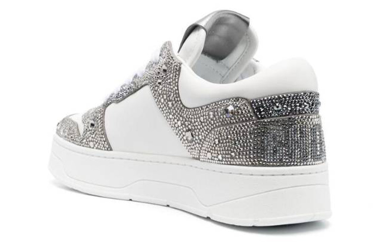 Shop (W) 周仰杰白色皮革时尚低帮运动鞋 FLORENTFQYBWHSIL