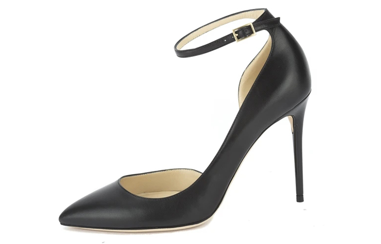 (W) Jimmy Choo Luck High Heels 'Black Leather Tie'