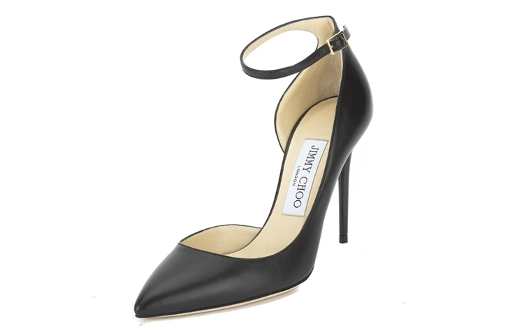 (W) Jimmy Choo Luck High Heels 'Black Leather Tie' 圖 2
