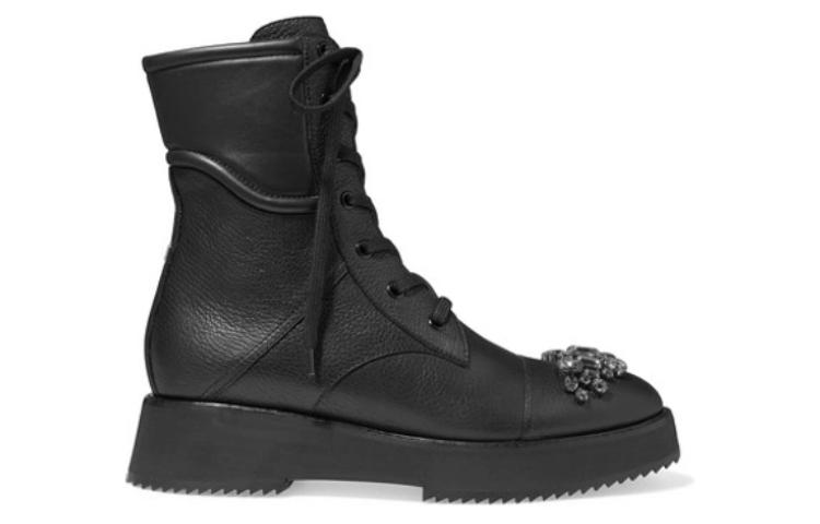 Shop (W) Botas Jimmy Choo Martin 'Cuero Granulado Negro' HADLEYFLATYAS0C6123