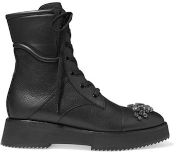 (W) Jimmy Choo Martin 靴子 '黑色顆粒皮革' HADLEYFLATYAS0C6123 Shop (W) Jimmy Choo Martin 靴子 '黑色顆粒皮革' HADLEYFLATYAS0C6123