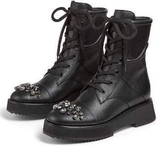 (W) Jimmy Choo Martin 靴子 '黑色顆粒皮革' HADLEYFLATYAS0C6123 Purchase (W) Jimmy Choo Martin 靴子 '黑色顆粒皮革' HADLEYFLATYAS0C6123