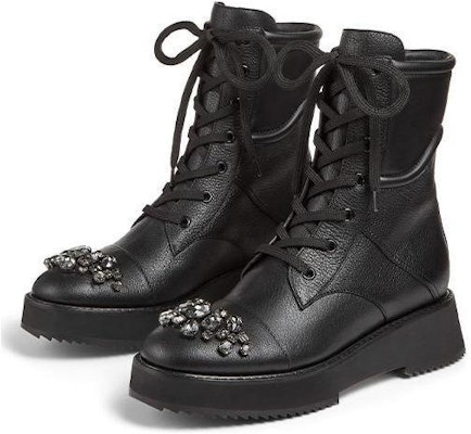(Women) Jimmy Choo Martin Boots 'Black Grainy Leather' HADLEYFLATYAS0C6123 Purchase (Women) Jimmy Choo Martin Boots 'Black Grainy Leather' HADLEYFLATYAS0C6123