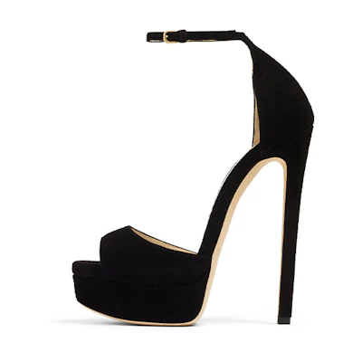 (W) Jimmy Choo Max 150 High Heel Sandals 'Black Suede'