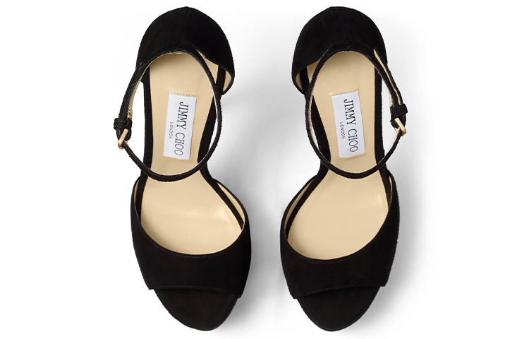 (W) Jimmy Choo Max 150 High Heel Sandals 'Black Suede' 圖 5