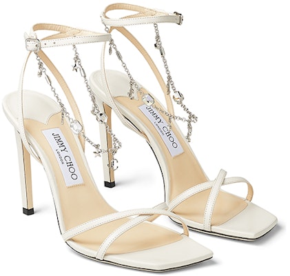 (Women) Jimmy Choo Metz 100 High Heel Sandals 'White' METZ100YCH080258 Order (Women) Jimmy Choo Metz 100 High Heel Sandals 'White' METZ100YCH080258