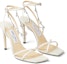 Order (Women) Jimmy Choo Metz 100 High Heel Sandals 'White' METZ100YCH080258