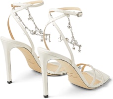 (W) Sandalias de Tacón Alto Jimmy Choo Metz 100 'Blancas' METZ100YCH080258 Lookbook (W) Sandalias de Tacón Alto Jimmy Choo Metz 100 'Blancas' METZ100YCH080258