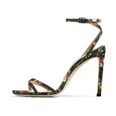 (W) Jimmy Choo Metz 100 High Heels Sandals 'Green'