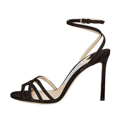 (W) Jimmy Choo Mimi 100 High Heels Sandals 'Black Suede'