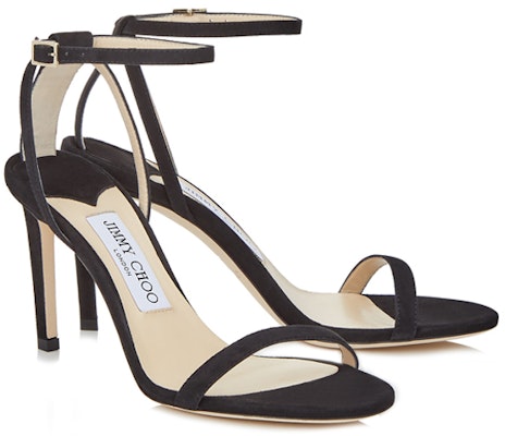 (Women) Jimmy Choo Minny 85 'Black Suede' MINNY85SUE Order (Women) Jimmy Choo Minny 85 'Black Suede' MINNY85SUE