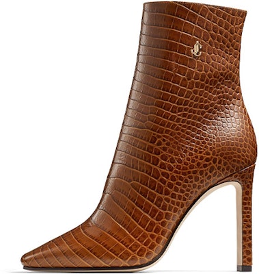 (Women) Jimmy Choo Minori 100 Ankle Boots 'Embossed Leather Brown' MINORI100CCL Buy (Women) Jimmy Choo Minori 100 Ankle Boots 'Embossed Leather Brown' MINORI100CCL