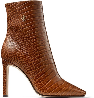 (Women) Jimmy Choo Minori 100 Ankle Boots 'Embossed Leather Brown' MINORI100CCL Order (Women) Jimmy Choo Minori 100 Ankle Boots 'Embossed Leather Brown' MINORI100CCL